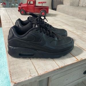 Size 4.5 Youth 
All Black Nike Air Max 90
No box
